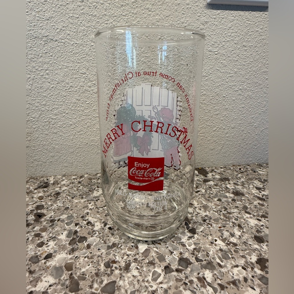 Holly Hobbie and Robby Coke Christmas Glasses - Picture 3 of 9